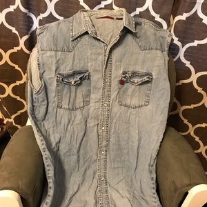 Men’s real ranch Jean shirt size 2xT